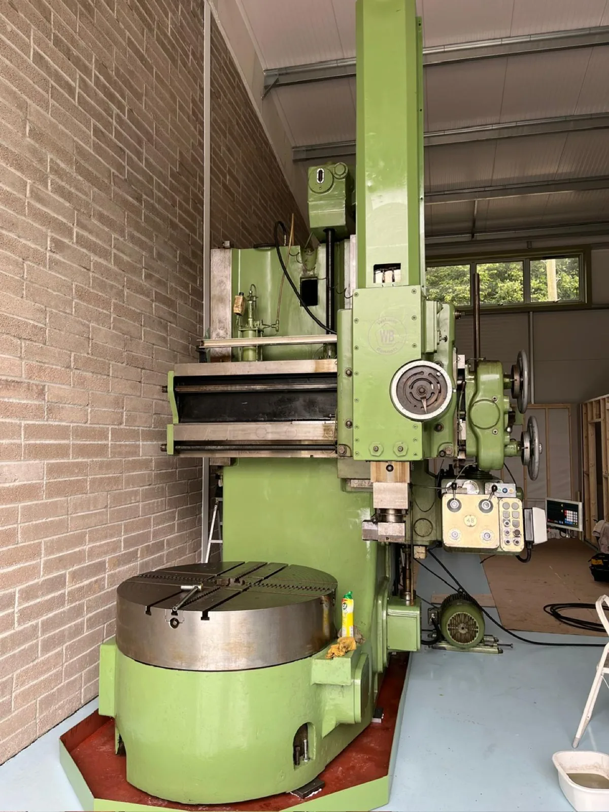 Webster " Bennett 48" E-M Series Vertical Boring Mill — Tall Body